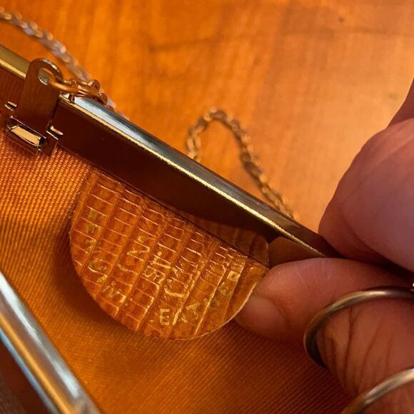 Vintage Etra Reptile Leather Clutch - Picture 6 of 6